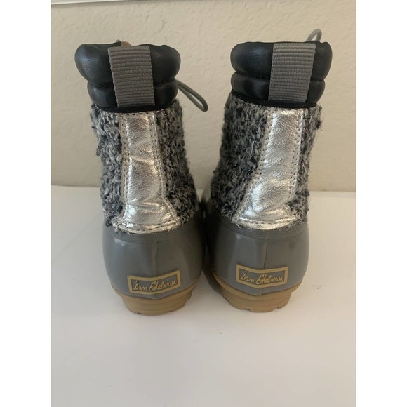 Sam Edelman Caldwell Waterproof Rain Snow Duck Silver Gray Boots Size 9 - Picture 7 of 12